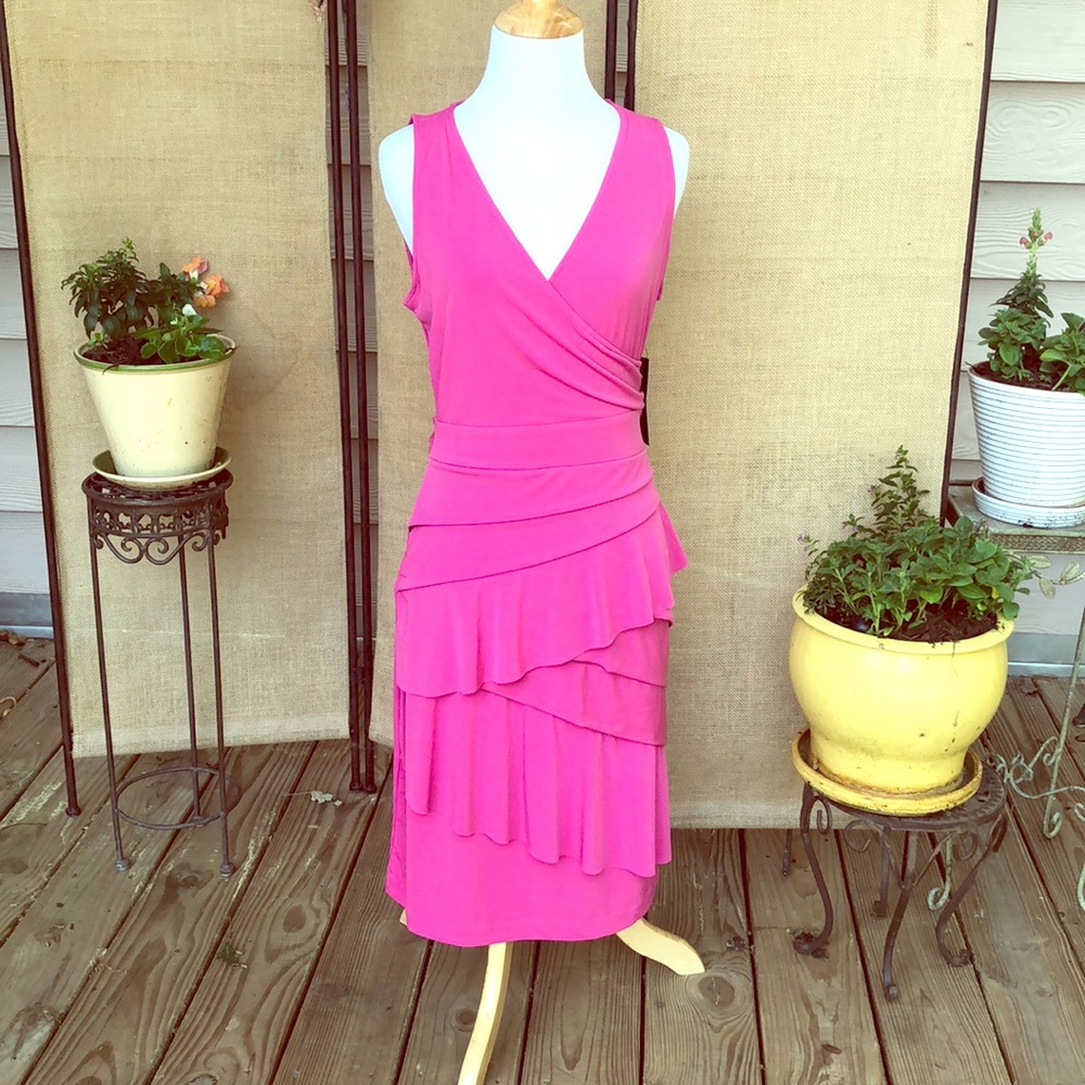 NEW Pink Wrap Dress NY & Co Size S